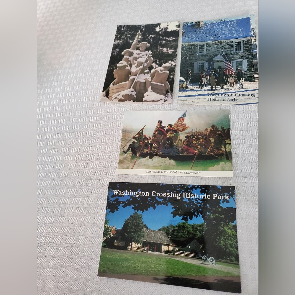 Washington Crossing Historic Park Postcards, Lot Of Four Unused, smoke/pet free